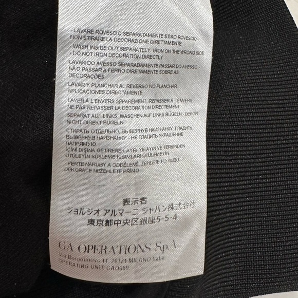 Authentic Unisex Armani Exchange Black and Gold Zip Up Sweater with Logo - Picture 13 of 16